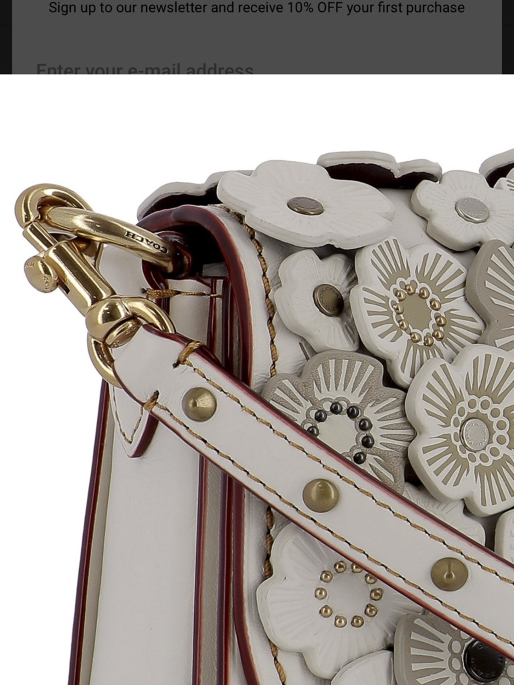 Coach 1941 Tea Rose Leather Saddle bag - Picture 3 of 9